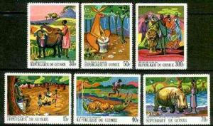 Guinea - Conakry 1968 Paintings of African Legends #2 per...