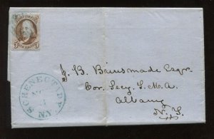 1 Franklin Used on 1850 Cover Schenectady to Albany NY LV8798