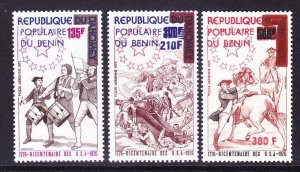 Benin C247-49 MNH 1976 US Bicentennial Dahomey Overprinted Set of 3