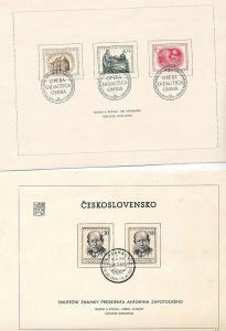 Czechoslovakia 1957 M&U Blocks Covers (Appx 100+Items) (Ref DD544