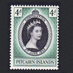 Pitcairn Queen Elizabeth II Coronation 1v SG#17 SC#19