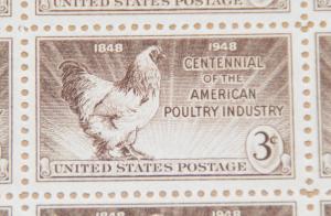 1948 sheet - Poultry Industry - Sc# 968