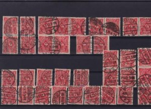 germany 1922 posthorn stamps and cancels ref r14144