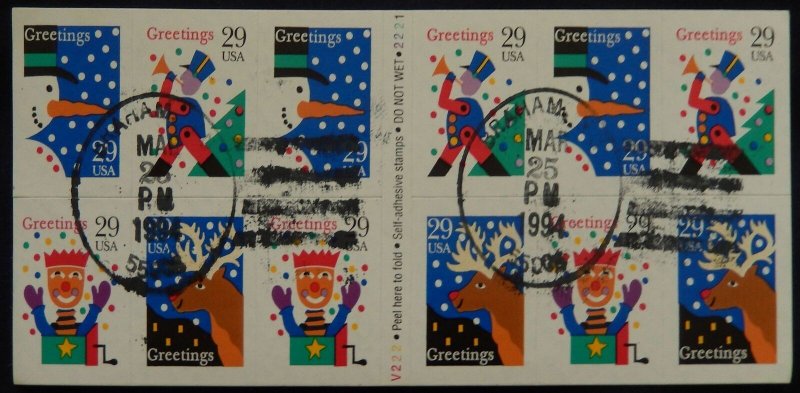 MALACK 2802a Christmas Winter Scenes, complete used ..MORE.. w8016 