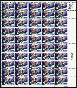 1529, MNH 10¢ Skylab Black Color Shifted Down Error Full Sheet - Stuart Katz