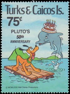 Turks & Caicos Islands #468-469, Complete Set(2), 1981, Disney, Never Hinged