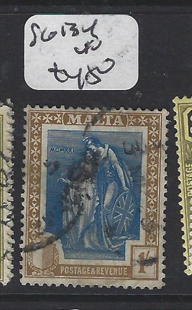 MALTA (P2205B)  MELITA  1/-   SG 134   VFU