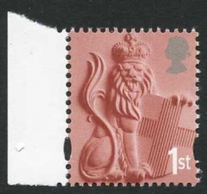 2001 England regional NVI 1st (without white borders) on dull original paper