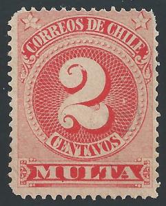 Chile #J44 2c Postage Due