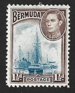 Bermuda Scott #119 Mint 1 1/2p Hamilton Harbor 2017 CV $4.75