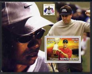 SOMALILAND - 2002 - Golf, Ryder Cup #2 - Perf Min Sheet - M N H-Private Issue