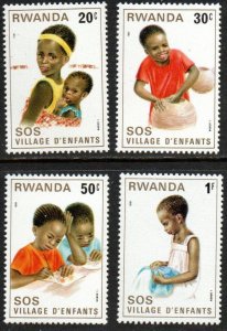 Rwanda Sc #1019-1022 MNH