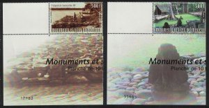 Fr. Polynesia Cultural Heritage 2v Corners Control Numbers 2005 MNH