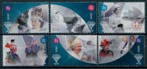 Guernsey 2012 MNH Royalty Stamps Queen Elizabeth II Diamond Jubilee 6v Set 