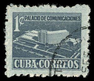 CUBA Sc RA16 VF/USED - 1952 1c General Post Office Building Model