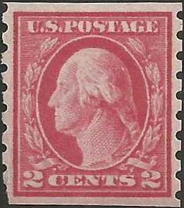 # 413 Mint Minor Fault Carmine George Washington