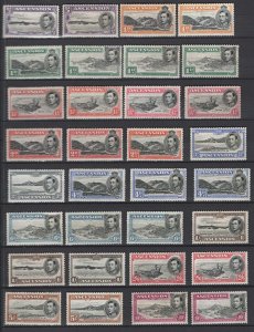 Ascension 1938 ½d - 10s sg38-47b fine mint incl nearly all perfs/shades cat £6