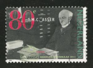 Netherlands Scott 800 Used 1991 stamp