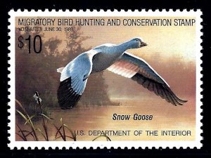 RW55 Snow Goose Superb 95 PSE grade Stamp