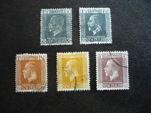 Stamps - New Zealand - Scott# 160-164 - Used  Set of 5 Stamps