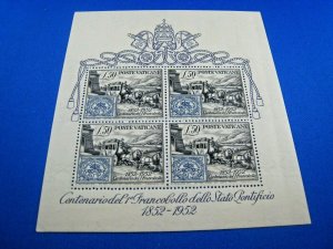 VATICAN CITY  -  SCOTT # 155a  -  CENTENARY OF THE VATICAN  S/S   MNH  (ss127)