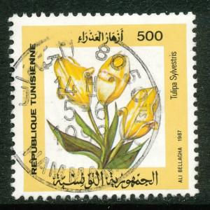 Tunisia #932 used, Flowering Plants
