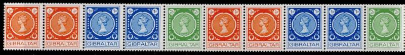 Gibraltar 275a pair MNH Queen Elizabeth 