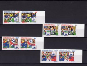 Senegal 1998 World Cup France Set in PAIRS Imperforated Sc # 1308-131  MNH VF