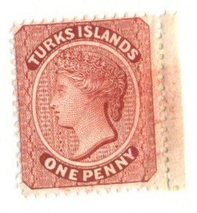 TURKS ISLANDS #54, Mint Never Hinged, Scott $28.00