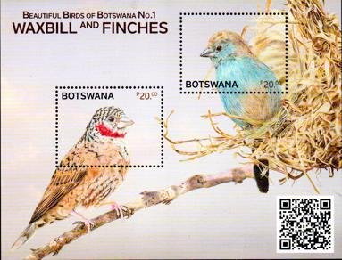 Botswana - 2024 Waxbills and Finches MS MNH**