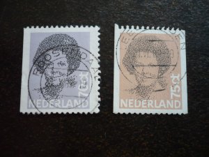 Stamps - Netherlands - Scott# 632-633 - Used Part Set of 2 Stamps