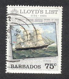 Barbados # 629 Used Ship