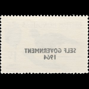 British Honduras 1964 (Variety) 1c Great Curassow overprint offset ✔️