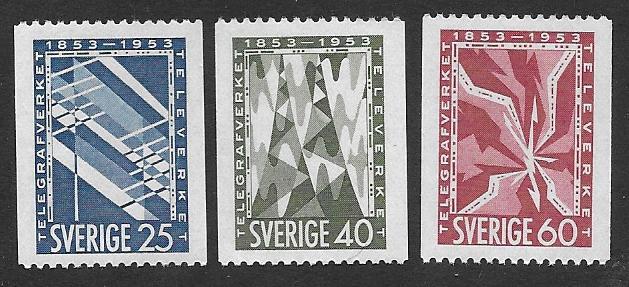 Sweden  Scott  452-454  MNH  Short set