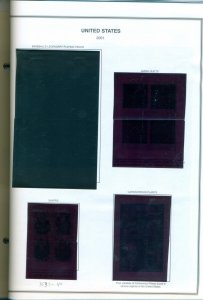 FOUR HARRIS US STAMP ALBUMS COVERING 1847-2014 IN GOOD CONDITION, GREAT PRICE! 