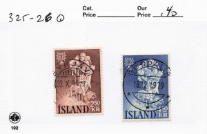 ICELAND  325-26   used