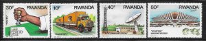 Rwanda 1986 Transportation and Communication Sc 1243-1246 MNH A1188