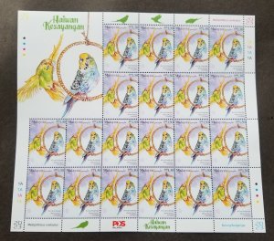 Malaysia Pets 2023 Parrot Bird (sheetlet) MNH