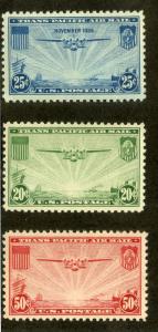US C20-C22 MNH VF/XF SET SCV $23.40 BIN $14.00 AIRMAIL
