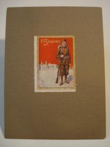 WWI Military French Zouaves 3 CINDERELLA POSTER STAMP