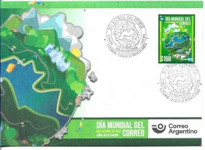 #75152 ARGENTINA 2022 WORLD POST DAY FDC