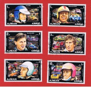 Ajman  VF used  1971  Race Car Drivers  Free S/H