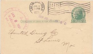 United States Colorado Las Animas 1931 American Flag Type A14 LFHC  Postal ca...