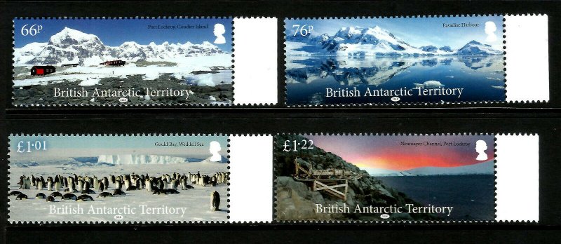 BAT British Antarctic Territory 2018 Landscapes 4v Set of Stamps unmounted mint 