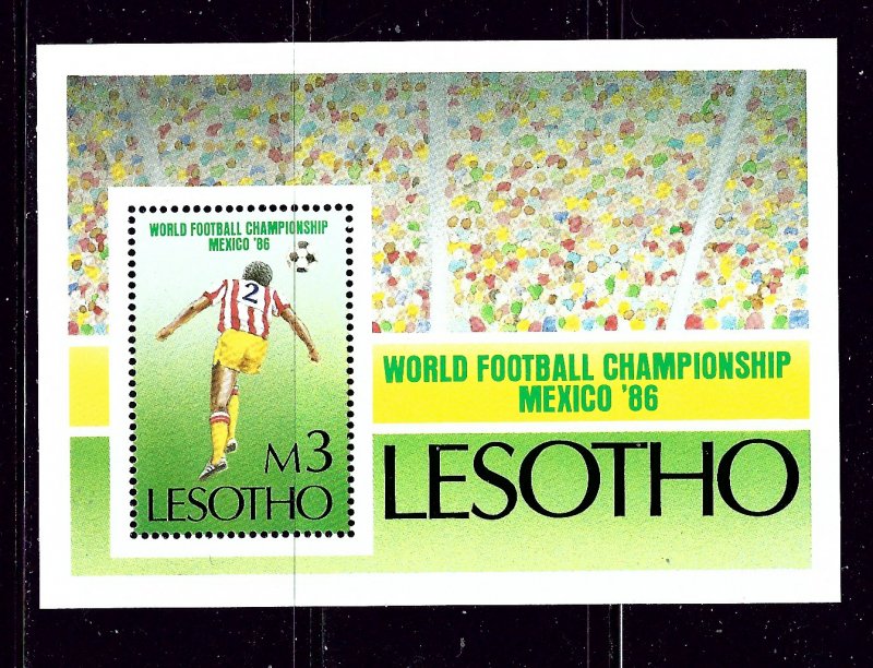 Lesotho 525 MNH 1986 World Cup Soccer S/S