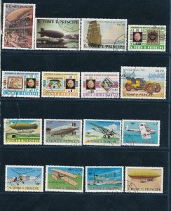 D397862 S.Tomé E Principe Nice selection of VFU (CTO) stamps