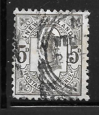 New Zealand 69: 5d Queen Victoria, used, F