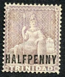 Trinidad and Tobago SG98 1/2d Lilac un-used no gum Cat 20 pounds