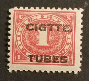 US Scott RH1 CIGARETTE TUBES 1919 REVENUE Stamp MNH OG Mint Unused z6827