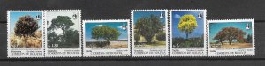 BOLIVIA YEAR 1994 FLORA TREES SET OF 6 VALUES MINT NH SCOTT 924/9 MI 1247/52